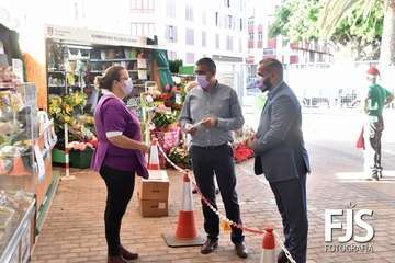 El Mercado de Telde visibiliza su compromiso contra la violencia de género/Francisco Javier Santana.